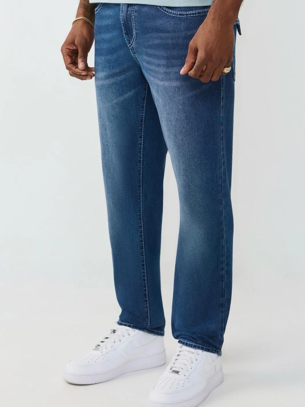 True Religion Geno Button Flap Pocket Slim Jeans size 33x32 $204 Casual - Picture 5 of 7